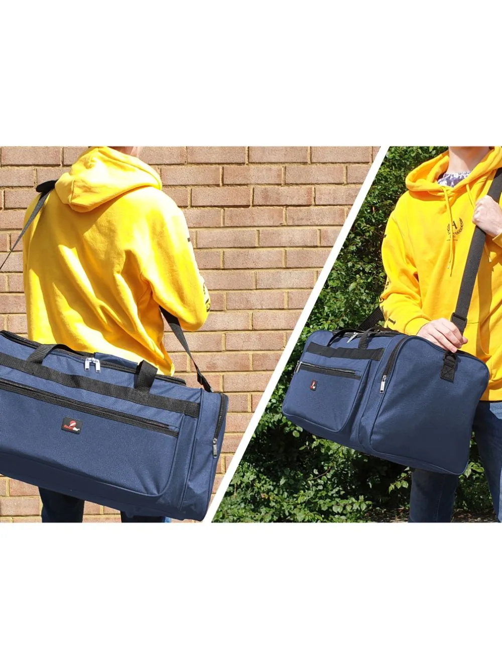 Large Size Weekend Holdall or Overnight Duffle - Ideal Gym Sports Bag