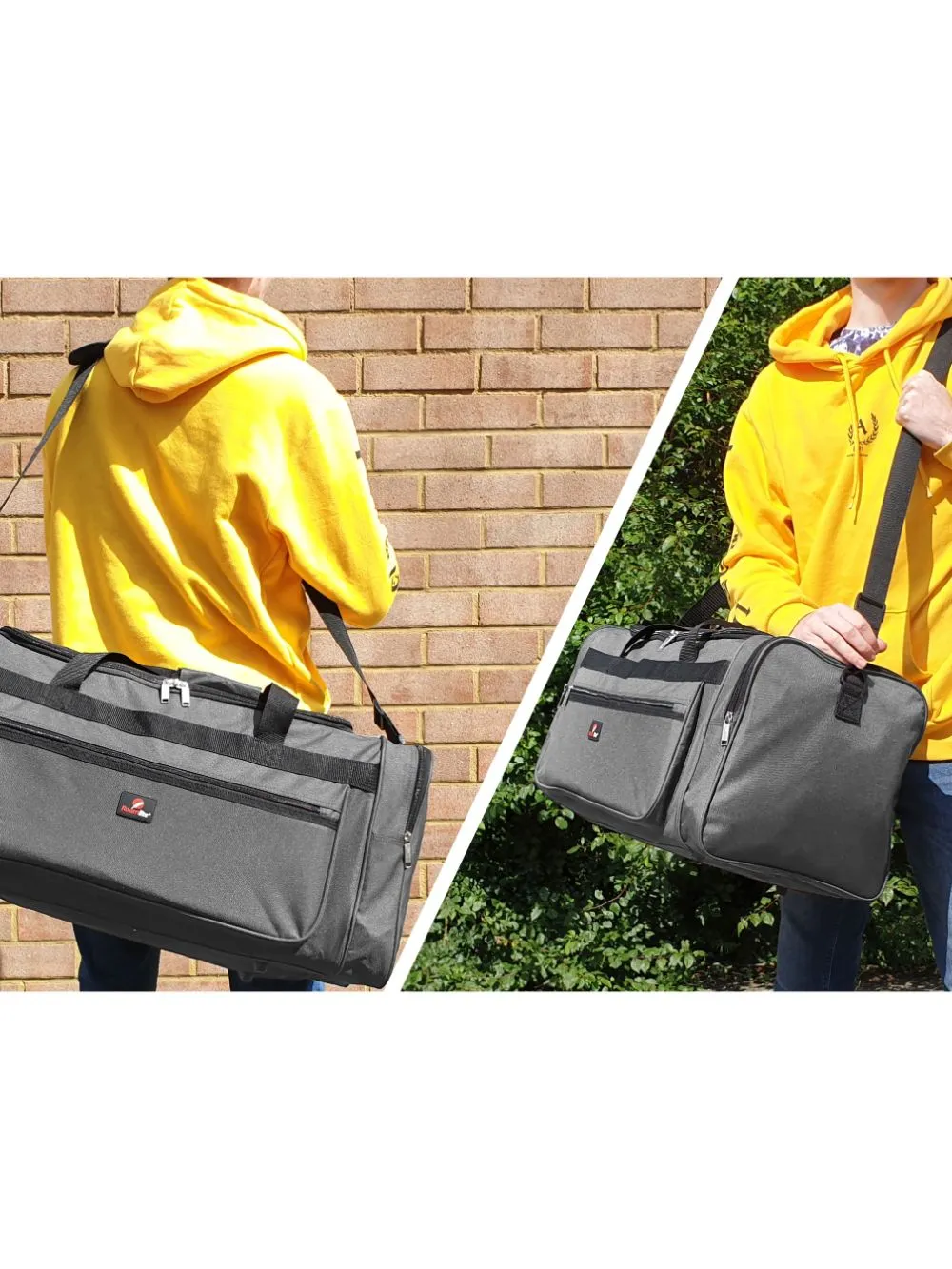 Large Size Weekend Holdall or Overnight Duffle - Ideal Gym Sports Bag