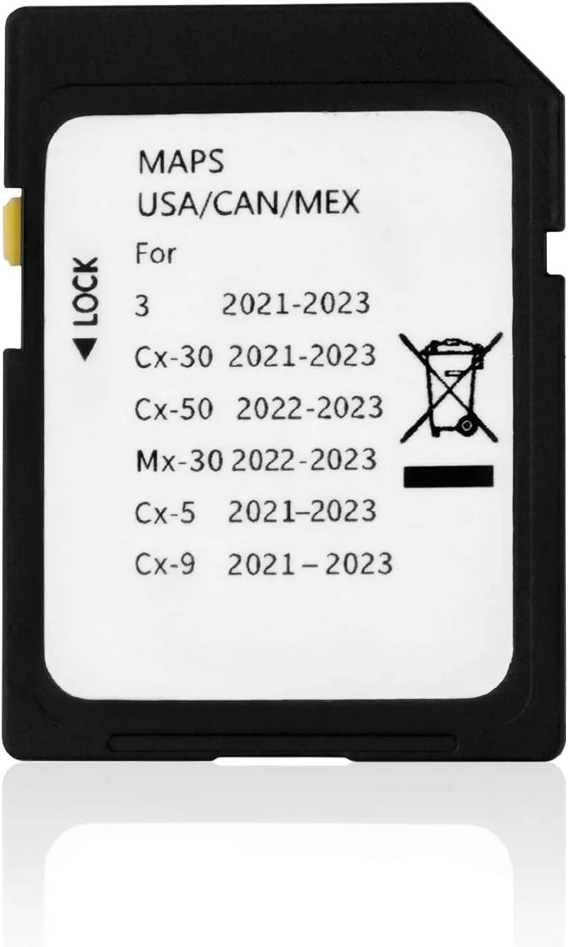 Latest Version Navigation SD Card Fits for 2021-2023 3 / CX5 / CX9 / CX30, 2022-2023 MX30 / CX50 Car GPS Navigation System for USA/CAN/MEX Maps TD2K-66-EZ1