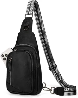 Leather Crossbody Bags Sling Bag for Women, Shoulder Backpack, Leather Sling Bag for Women Crossbody Purse Travel