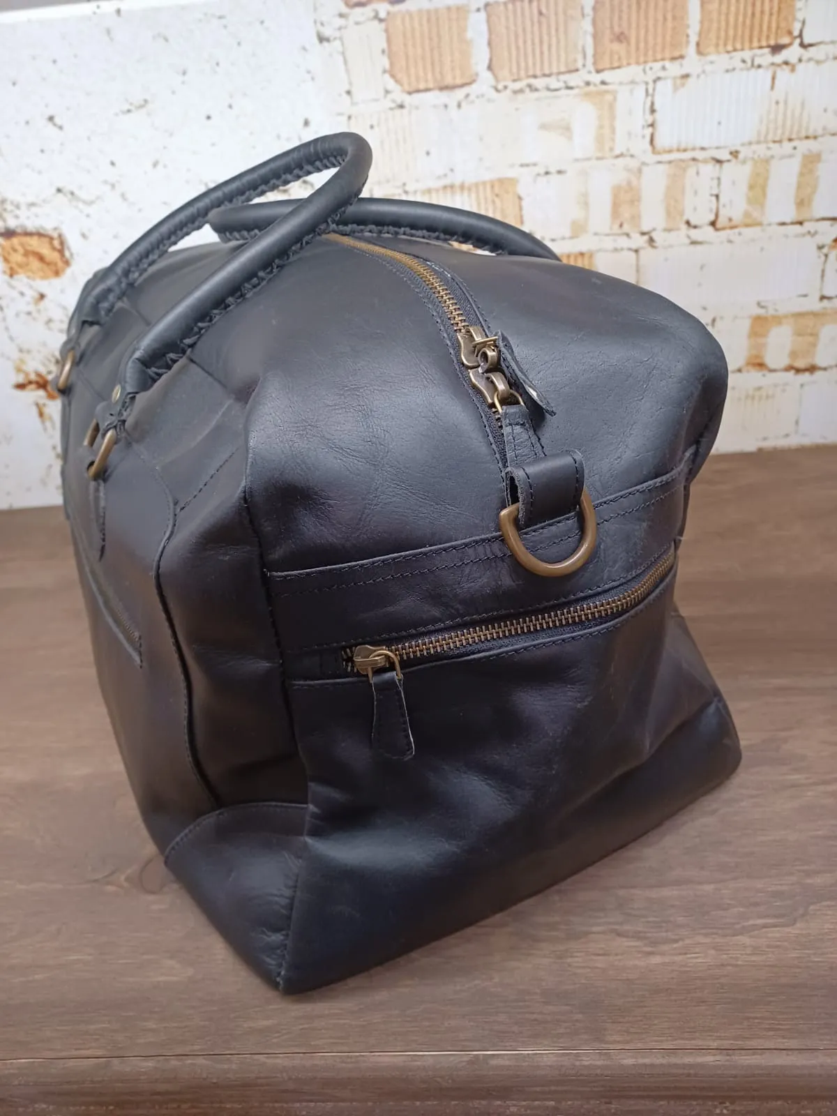 Leather Duffle Bag - Classic