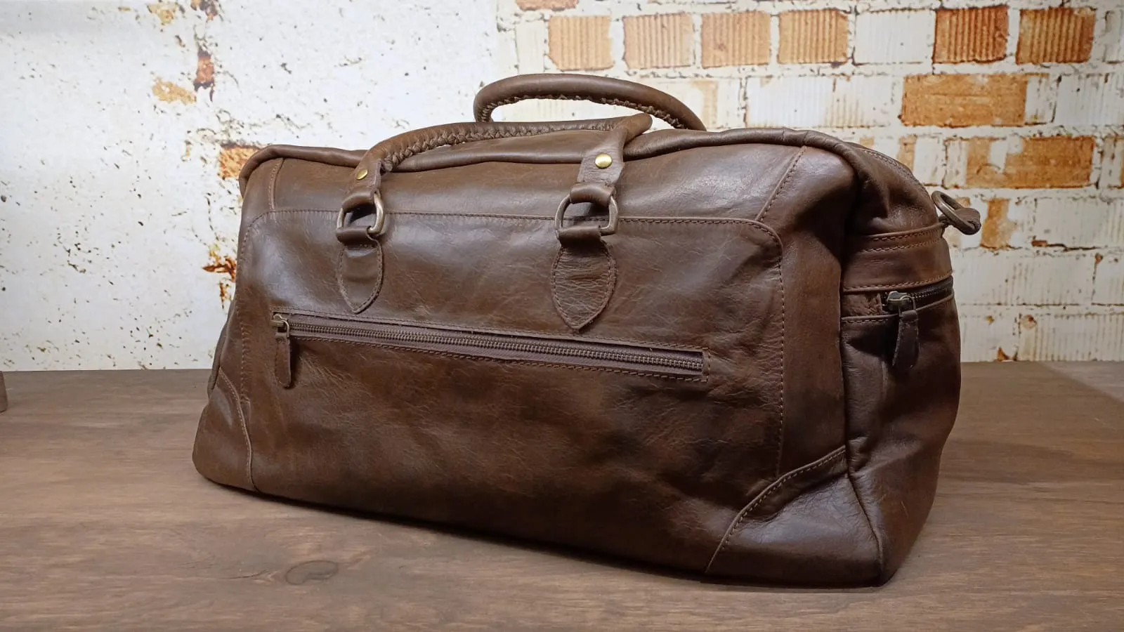 Leather Duffle Bag - Classic