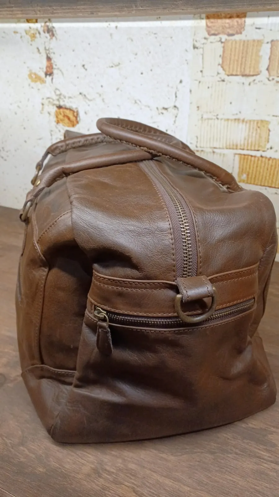 Leather Duffle Bag - Classic