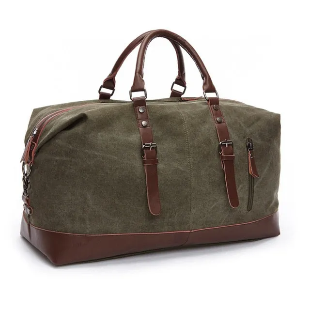 Leather Men Travel Bags Carry on Luggage