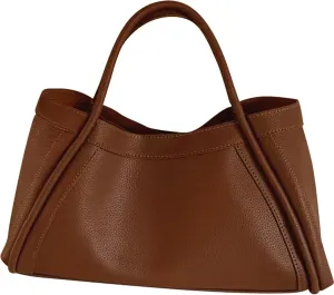 Leather Tote Bag for Women Large Capacity Leather Handbags with Purse Adjustable Fashion Handheld/Shoulder Bags Women for Work Travel Brown