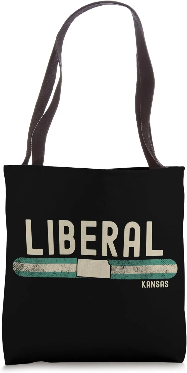 Liberal KS | Kansas | Travel & 80s Style Tote Bag
