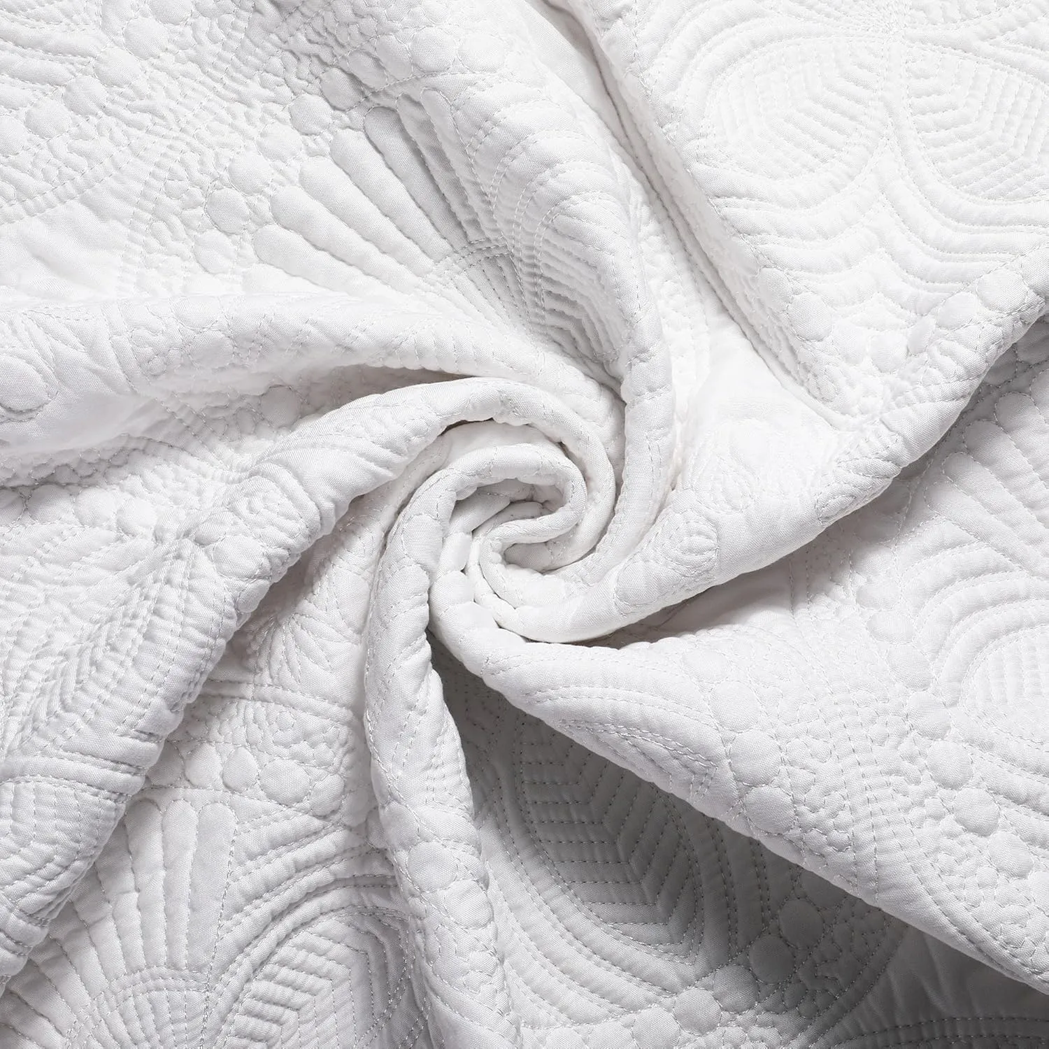Lightweight Baby Quilt Neutral Durable, Personlized Baby Blankets Monogram Embossed, Four Seasons Cotton Quilted Blanket Toddler Quilt for Boys and Girls 36x46 Inches White (White & Pink)
