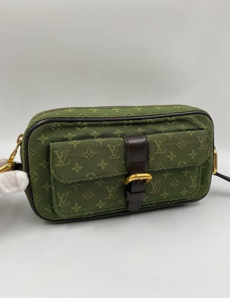 Louis Vuitton Green Monogram Lin Canvas Juliette MM Bag