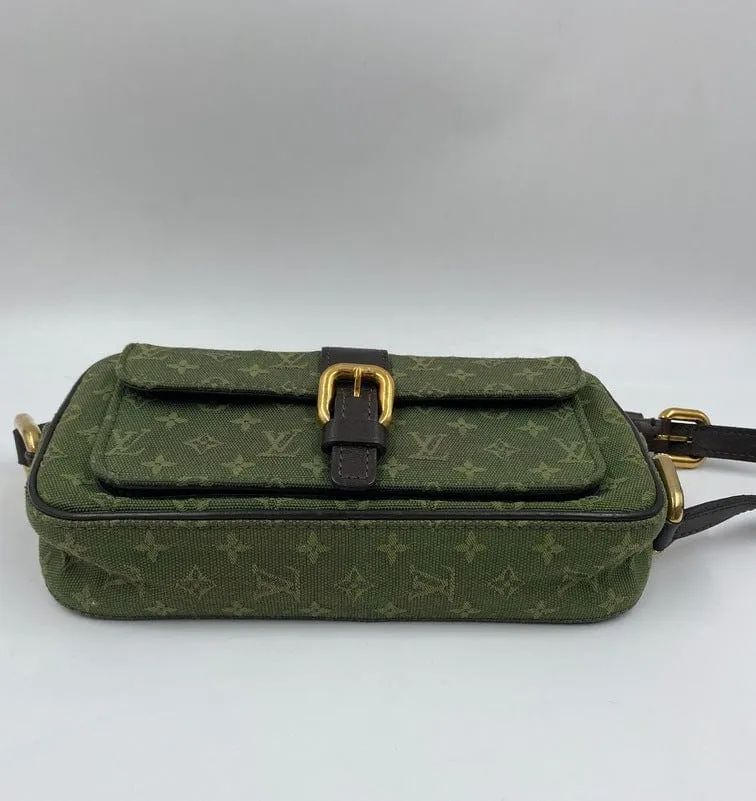 Louis Vuitton Green Monogram Lin Canvas Juliette MM Bag