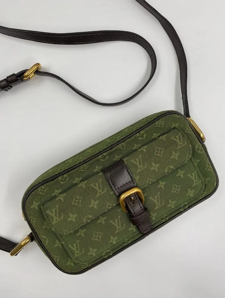 Louis Vuitton Green Monogram Lin Canvas Juliette MM Bag