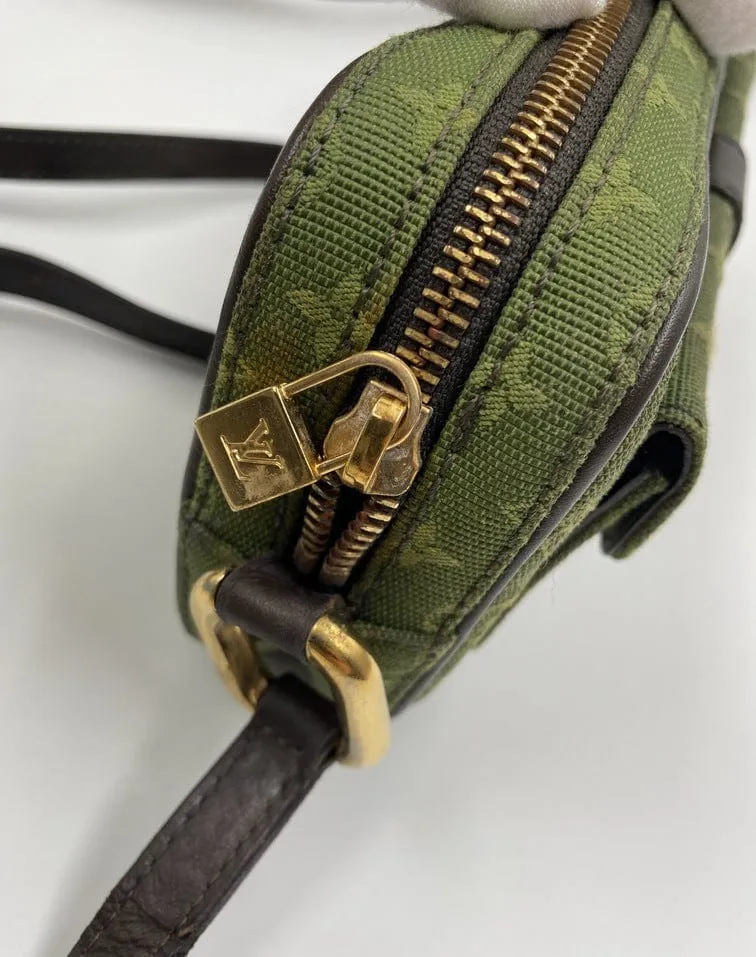 Louis Vuitton Green Monogram Lin Canvas Juliette MM Bag