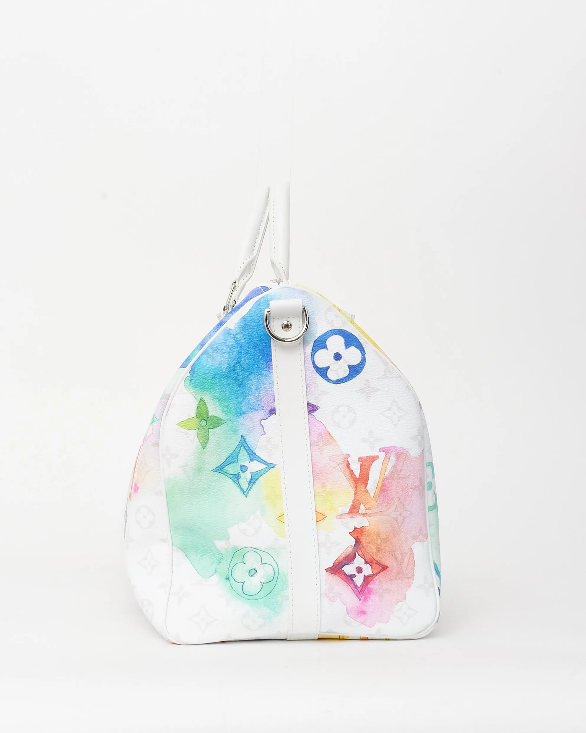 Louis Vuitton Monogram Watercolor Coated Canvas Keepall 50 Bandoulière