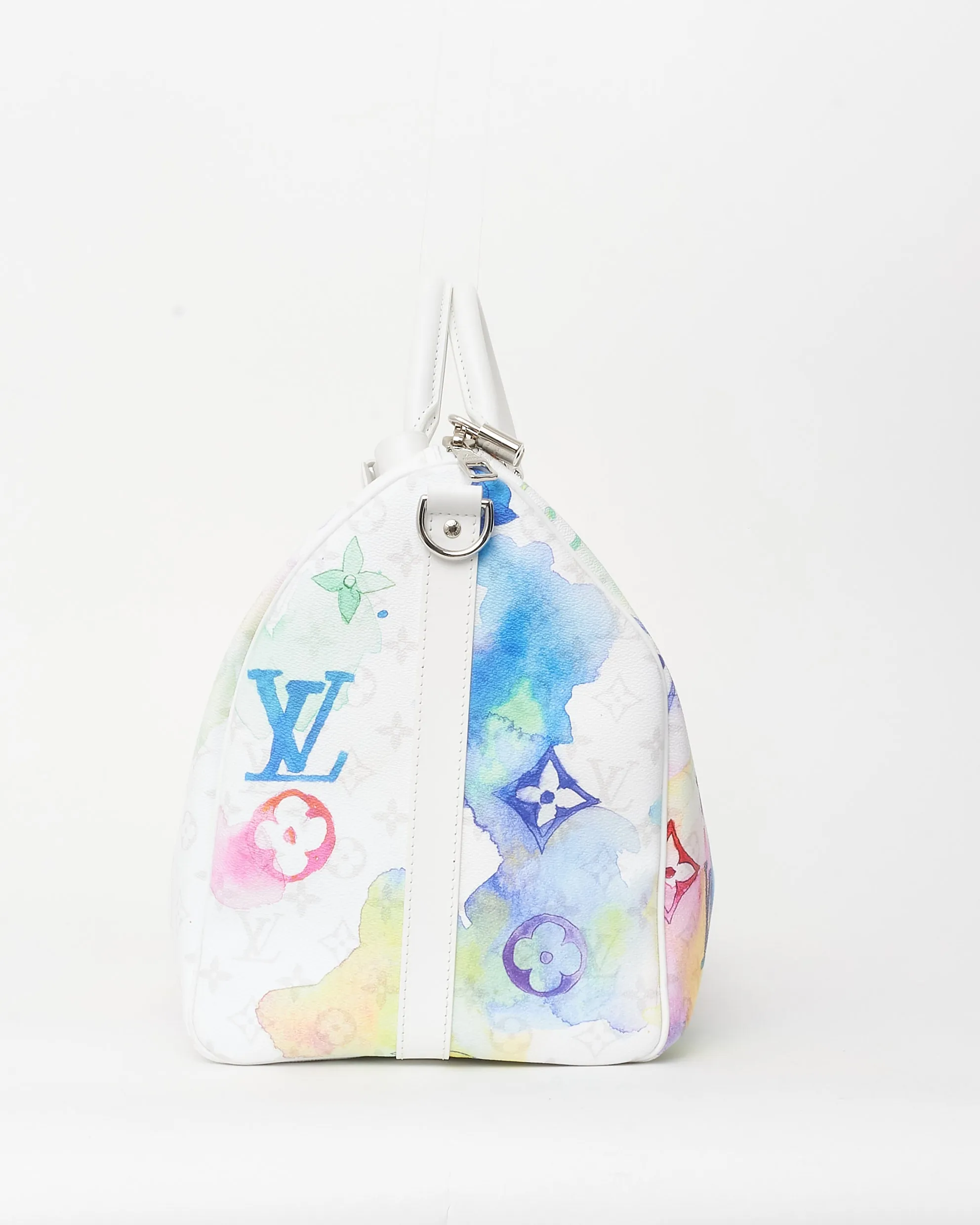 Louis Vuitton Monogram Watercolor Coated Canvas Keepall 50 Bandoulière