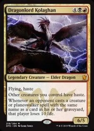Magic The Gathering - Dragonlord Kolaghan (218/264) - Dragons of Tarkir - Foil
