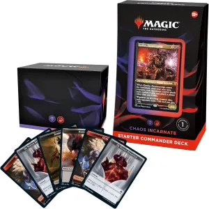 Magic: The Gathering Starter Commander Deck - Chaos Incarnate (Black-Red) | Ready-to-Play Deck for Beginners and Fans | Ages 13  | Collectible Card Games