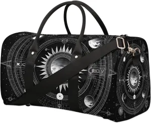 Magic Theme Travel Duffel Bag for Women Men Waterproof Foldable Overnight Weekender Bag Large Capacity Sports Gym Bag