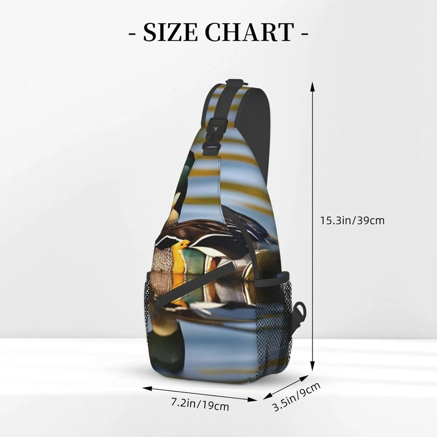 Mallard Duck High Storage Capacity Chest Bag Diagonally Sling Backpack Crossbody Shoulder Bag For Men Women