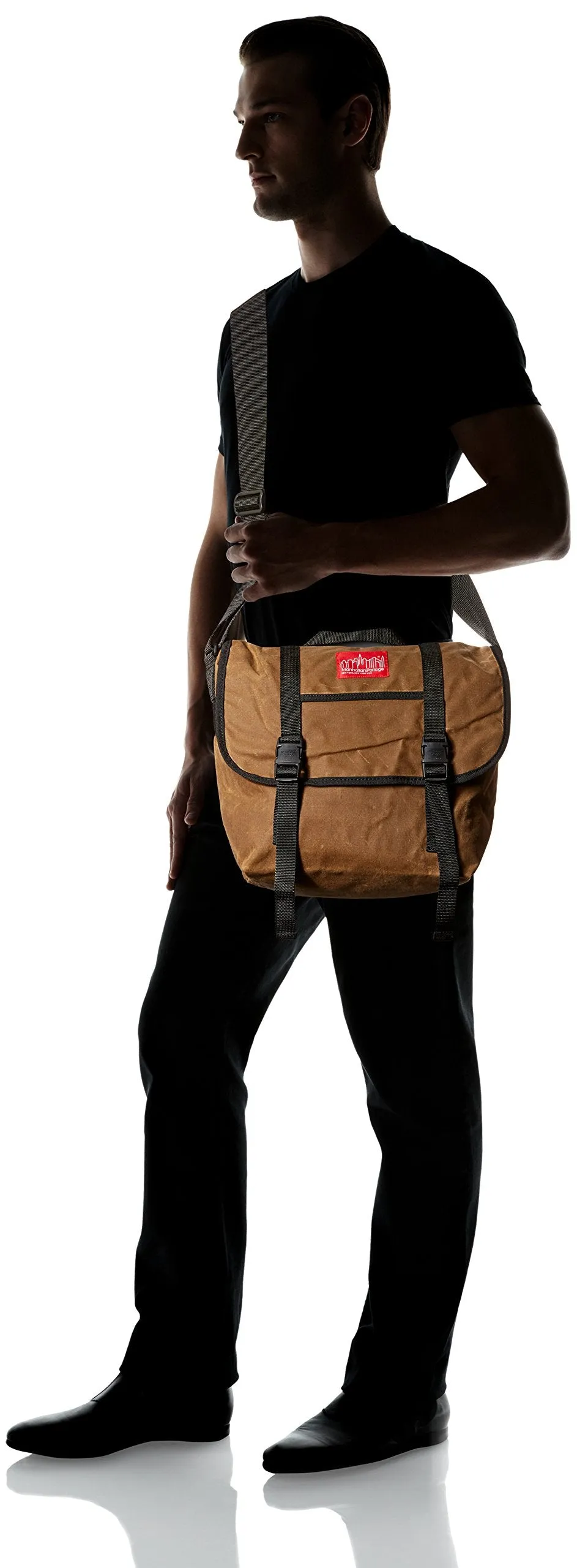 Manhattan Portage Medium Waxed Canvas Messenger Bag