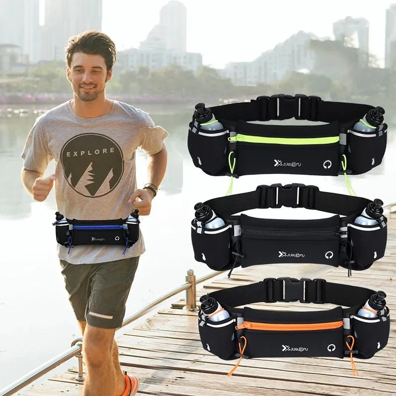 Marathon Trail Running Waist Pack – Dual Pocket Sports Fanny Pack for Phone & Water Bottle