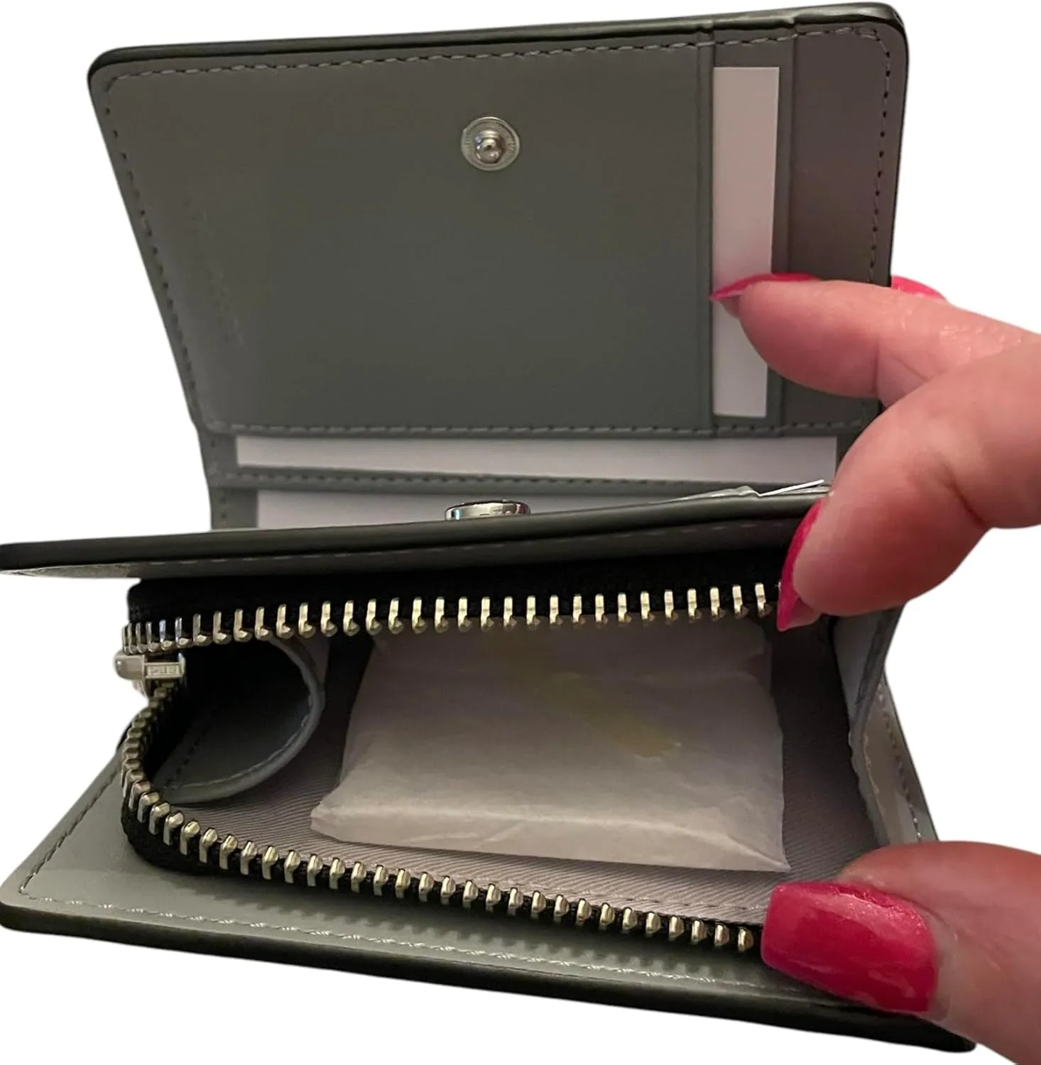 Marc Jacobs Workwear Mini Compact Bifold CC Wallet (Cotton)