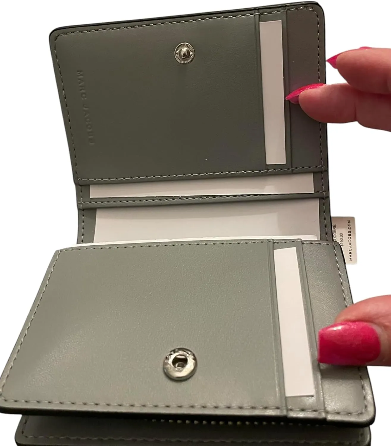 Marc Jacobs Workwear Mini Compact Bifold CC Wallet (Cotton)
