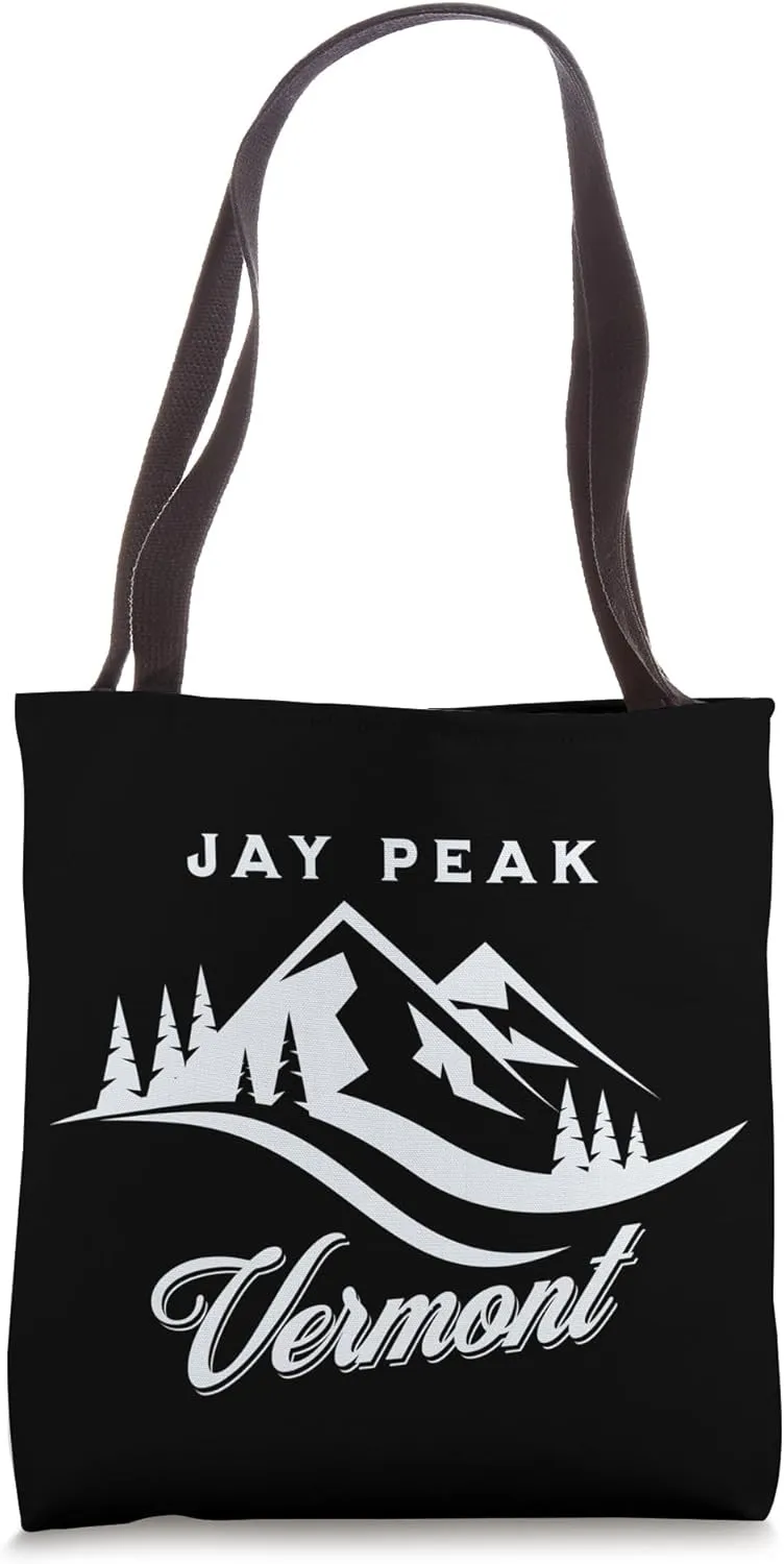 Matching Family Jay Peak Vermont Travel Mountain Design Tote Bag