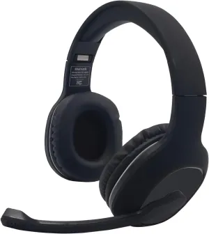 Maxell Bluetooth 5.0 Over Ear Headset with Boom Mic, Sound for Home Office use, Online Classes, Teams, and Zoom Meetings - Black