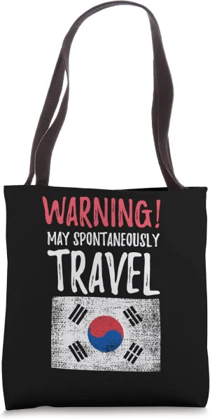 May Spontaneously Travel South Korea South Korean Tote Bag