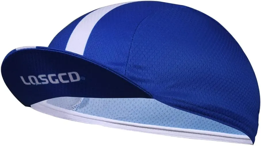 Meicynhoger 2-Pack Breathable Bike Cap Under Helmet for Men & Women, Polyester MTB Cycling Caps with Sun Visor