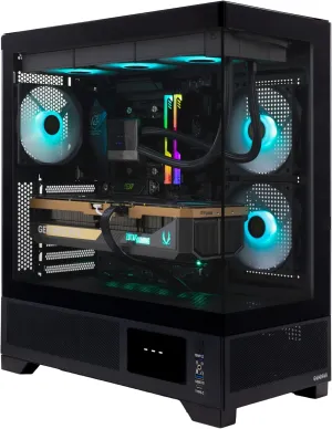 MEK AI-Enhanced Gaming PC Desktop Computer - NVIDIA GeForce RTX 5090, AMD Ryzen 7 9700X 5.5GHz, 32GB DDR5 RGB, 2TB NVME M.2 SSD, 1300W 80  Gold PSU, WiFi 7, Windows 11
