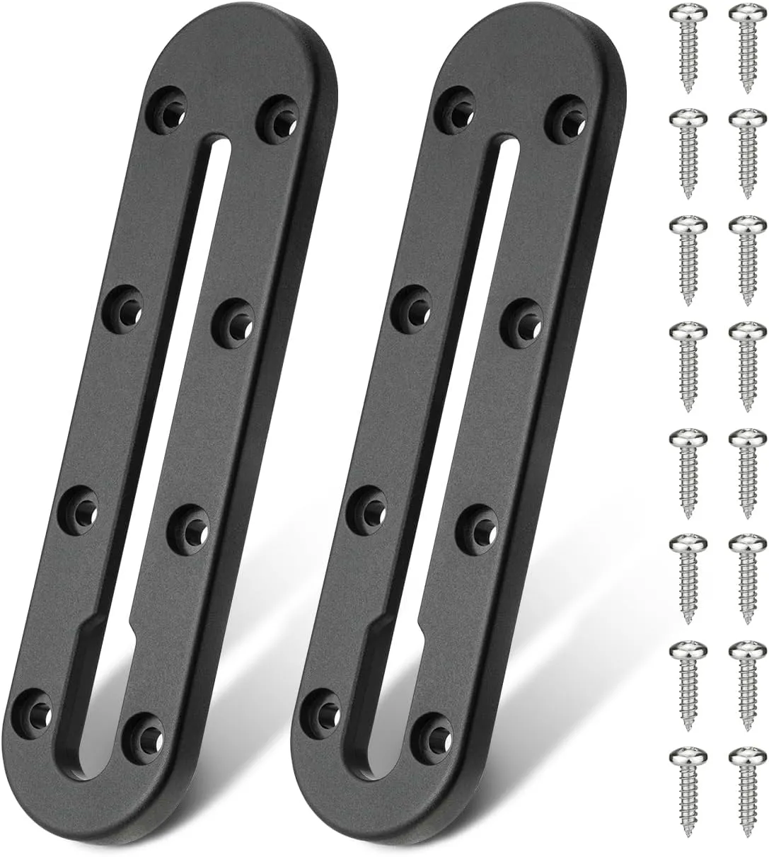 Mellbree Kayak Track, 7Inch Kayak Rail Mount Kayak Low Profile Track for Fishing Rod Holder, Fish Finder, Cup Holder, Anchor Cleats 2Pack