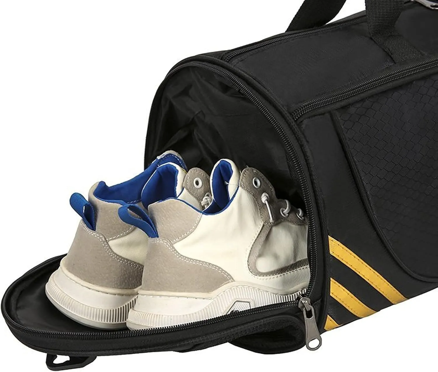 Men Women Travel Large Capacity Fitness Durable Sports Bag Weekend Travel with Shoulder Handbag (C)