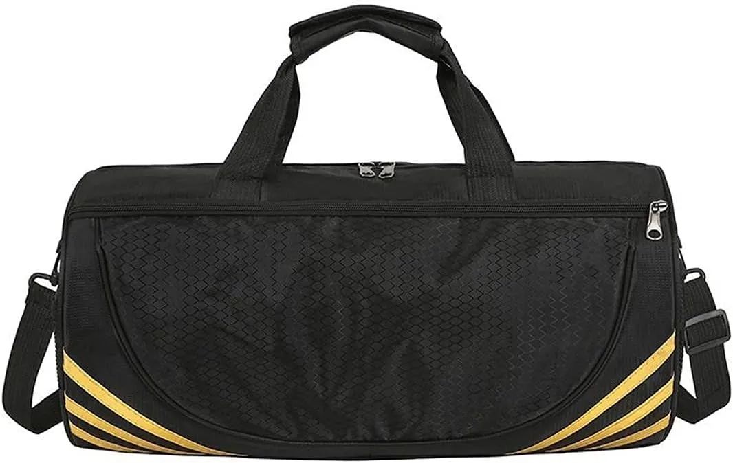Men Women Travel Large Capacity Fitness Durable Sports Bag Weekend Travel with Shoulder Handbag (C)