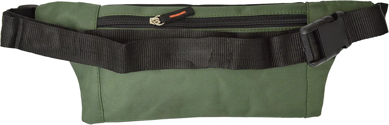 Men Women Water Repellant Waist Bum Bag Fanny Pack Zipper Outdoor Sports (Green)