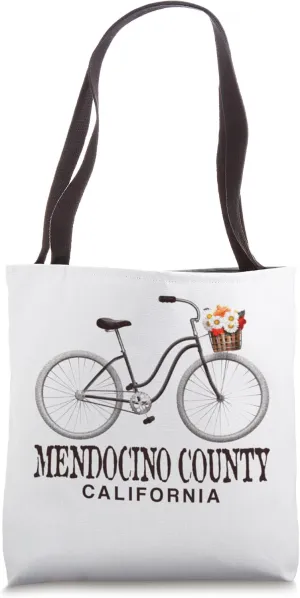 Mendocito County California Travel Vacation Tote Bag