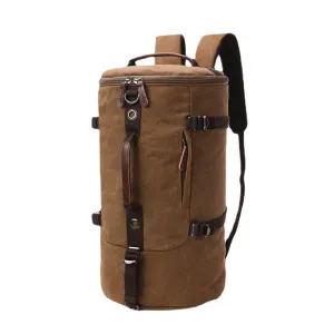 Men's Canvas Round Large Capacity Portable Bags