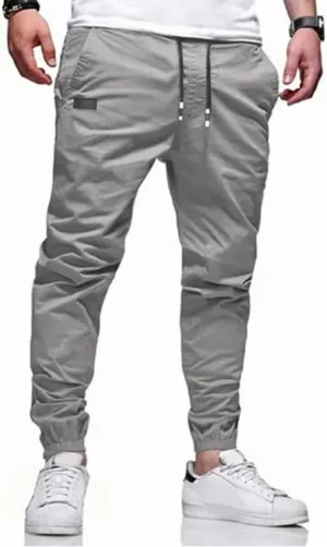 Men's Casual Cargo Pants Hiking Pants Workout Joggers Sweatpants for Men