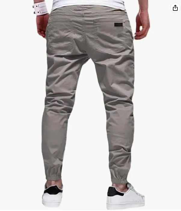 Men's Casual Cargo Pants Hiking Pants Workout Joggers Sweatpants for Men