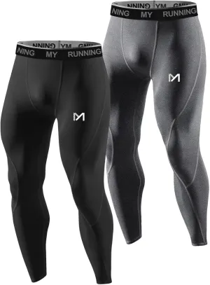 Men's Cool Dry Sports Workout Running Tights Leggings