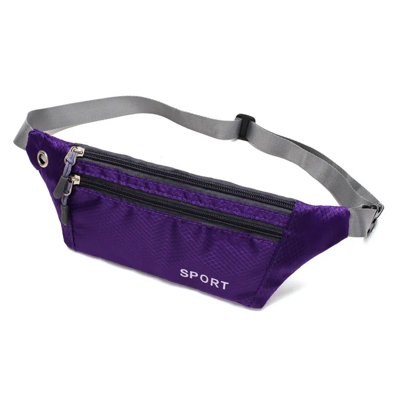 Men's New Running Fitness Printed Waterproof Men's Waist Packs