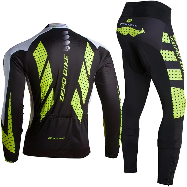 Men's Soft Long Sleeve Breathable Bicycle Cycling Jersey Polyester Clothing Outdoor Sports Fall Autumn