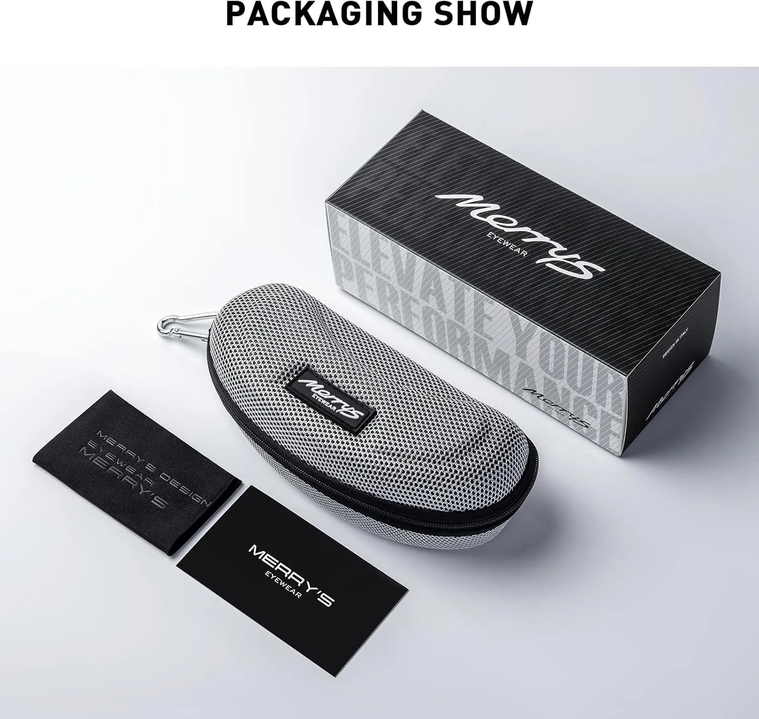 MERRY'S Sports Polarized Sunglasses For Men Women Cycling Running Driving Golf Fishing UV400 Protection S9266