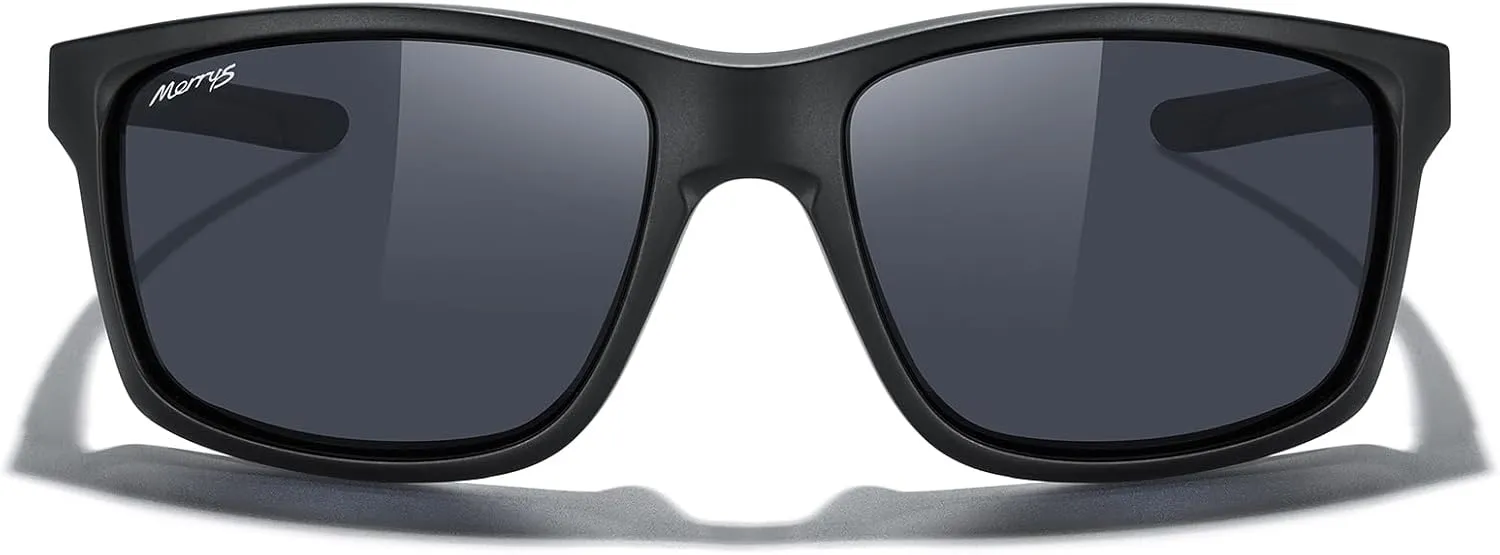 MERRY'S Sports Polarized Sunglasses For Men Women Cycling Running Driving Golf Fishing UV400 Protection S9266