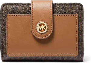 Michael Kors MK Charm Small Tab Compact Pocket Wallet