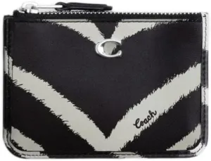 Mini Skinny Id Case With Zebra Print