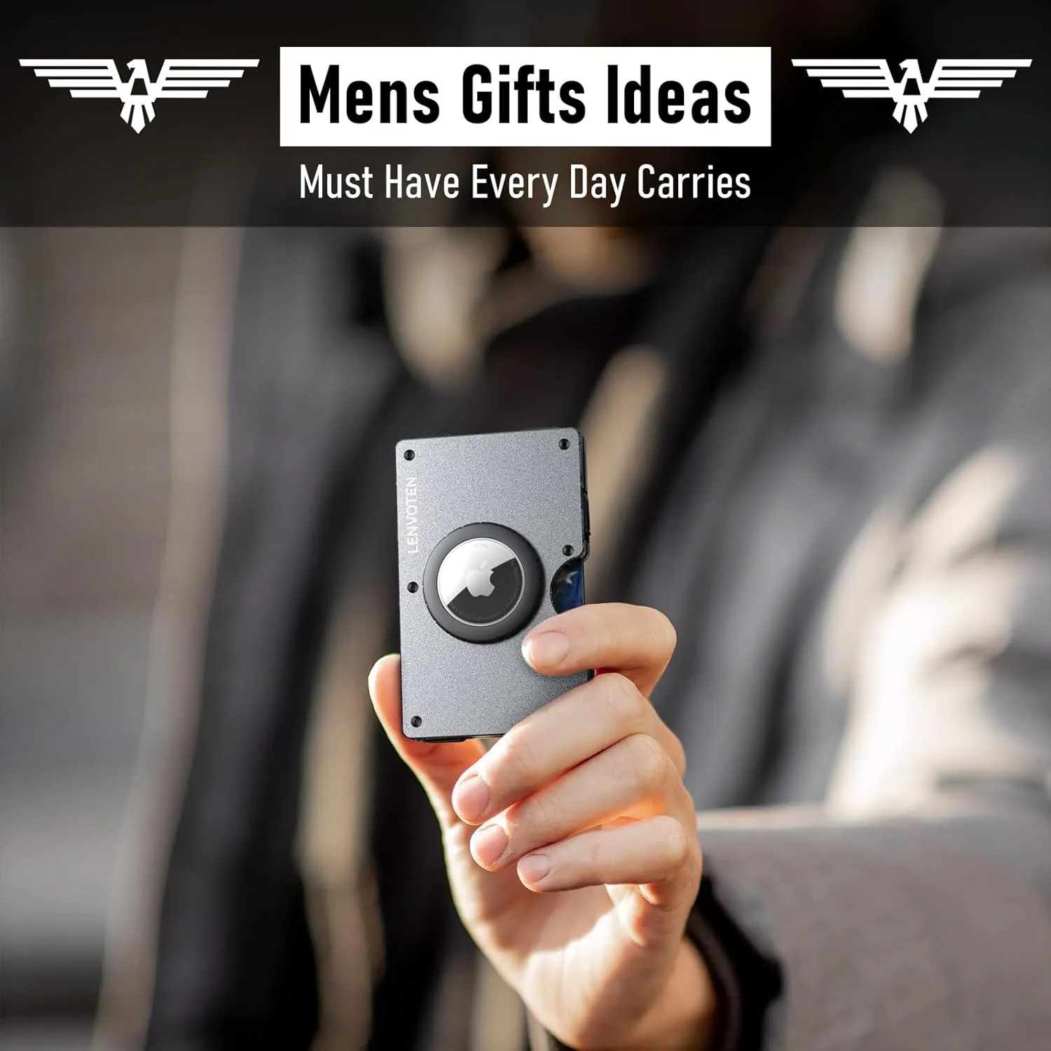 Minimalist Wallet for Men, Metal Wallet with Money Clip, Slim Compact Wallet, RFID Blocking Card Holder, Metal Aluminum Credit Card Holder, Holds up to 20 Cards
