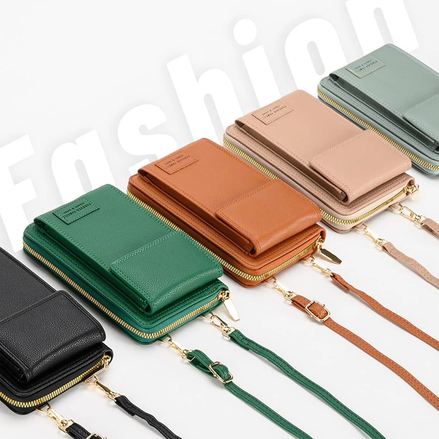 MIRLEWAIY Small Leather Crossbody Bag Cell Phone Purse Women Mini Shoulder Wallet with Credit Card Slots