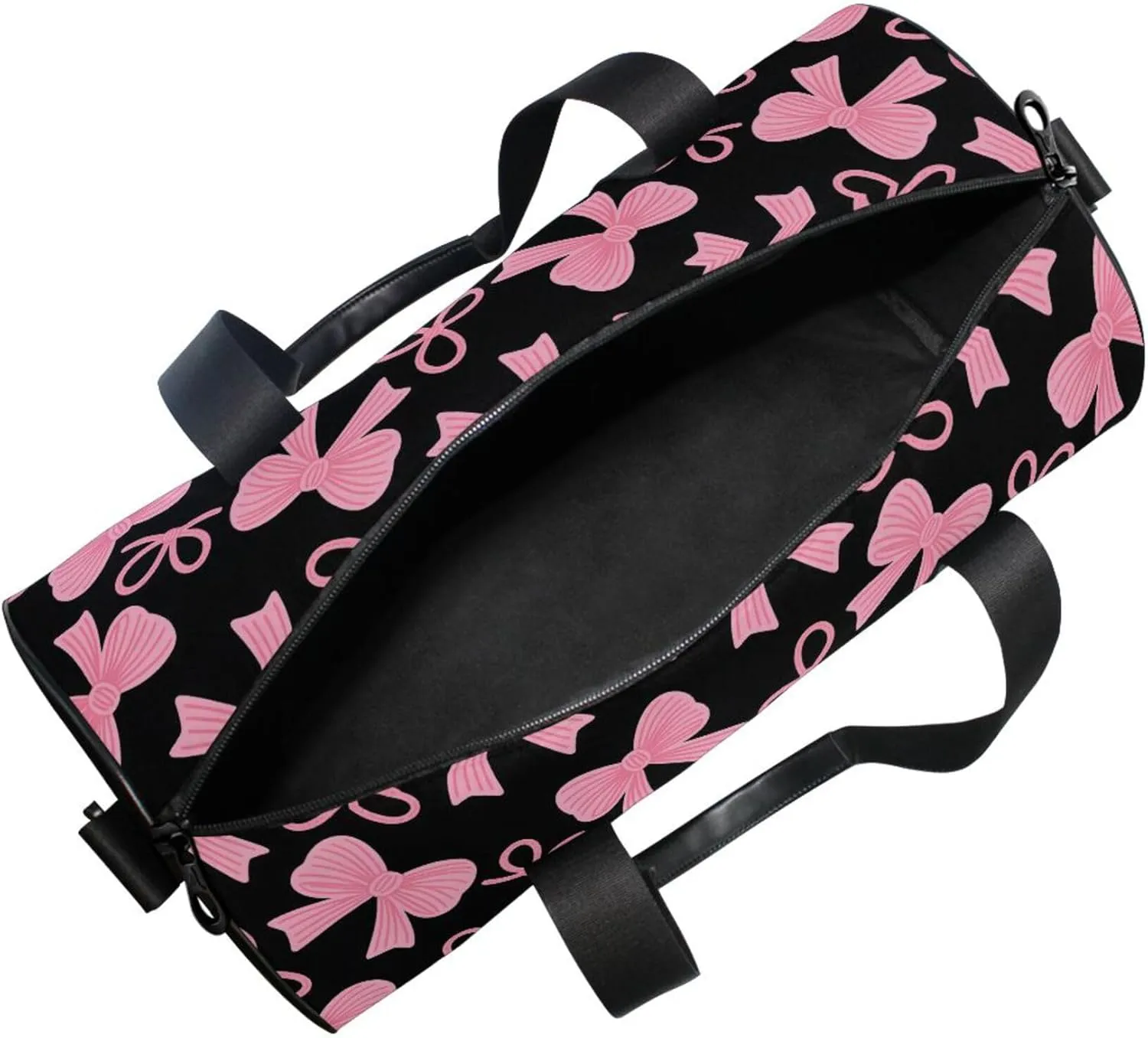MNSRUU Sports Duffel Bags, Pink Bow Athletic Gym Bag Overnight Workout Travel Tote Luggage for Men Women Yoga
