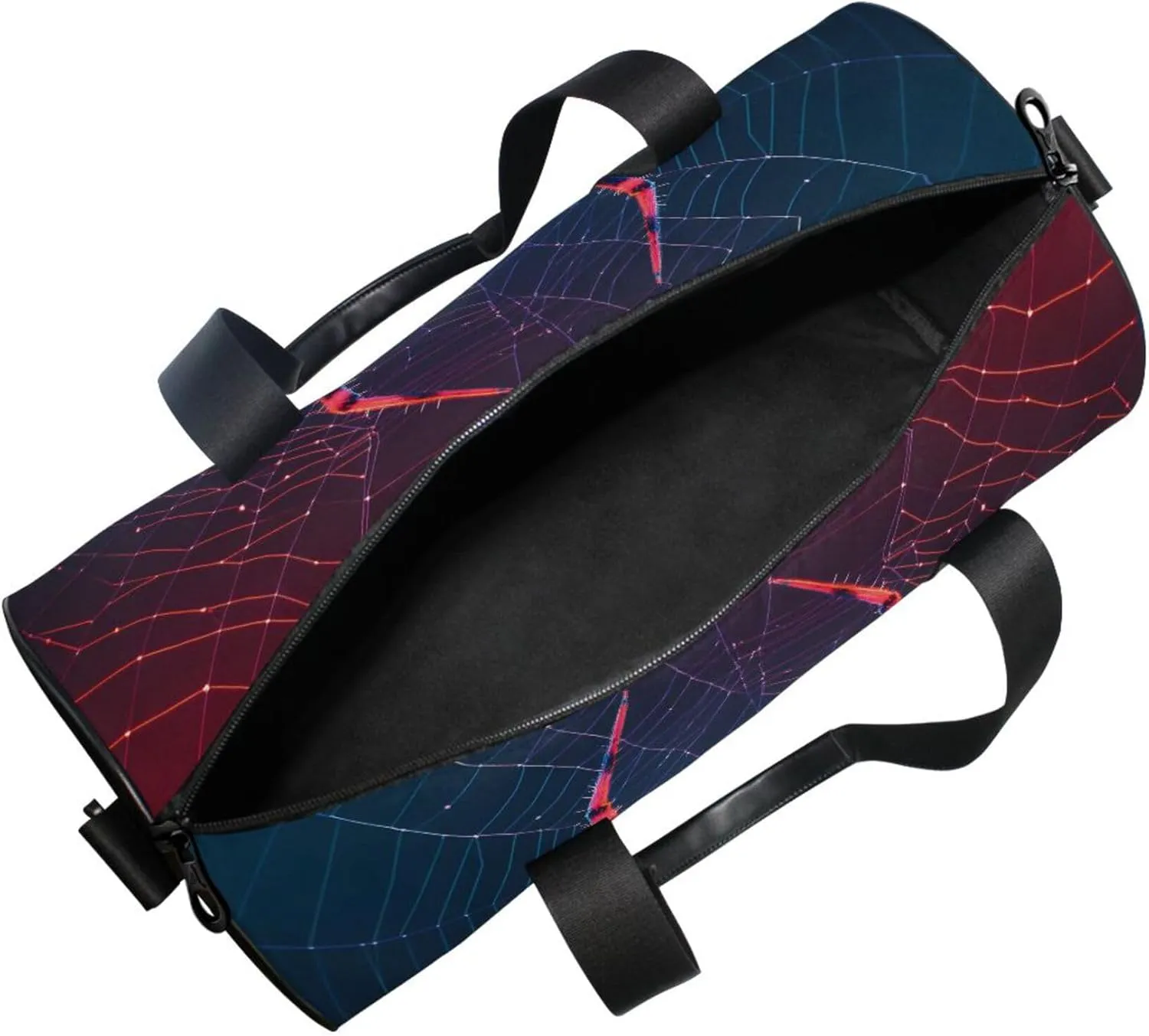 MNSRUU Sports Duffel Bags, Spider Athletic Gym Bag Overnight Workout Travel Tote Luggage for Men Women Yoga