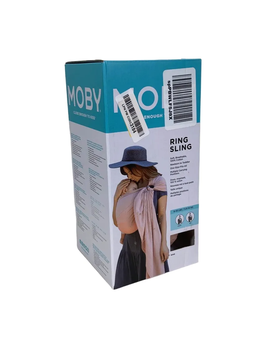 Moby Ring Sling, Double Gauze Rose